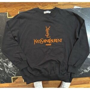 Vintage YSL sweatshirt Men's Size L Black